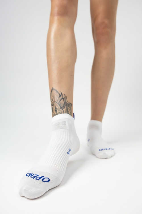OPEND Socks 1/4 2.0 Signature White- sport socks - 02
