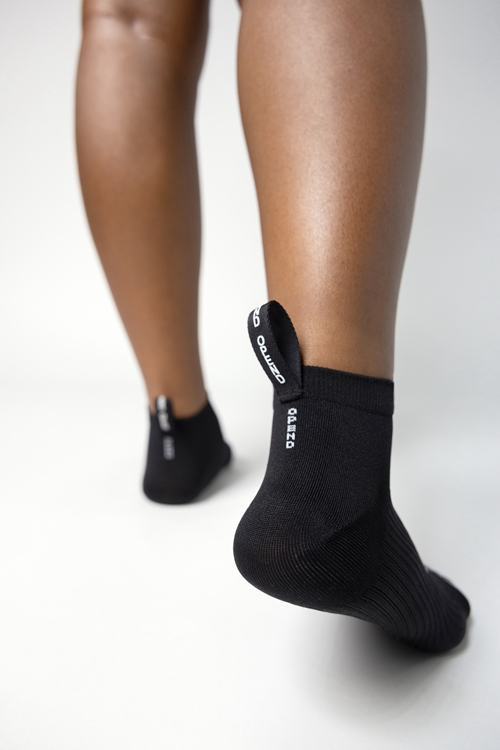 OPEND Socks 1/4 2.0 Black on Black- sport socks - 04