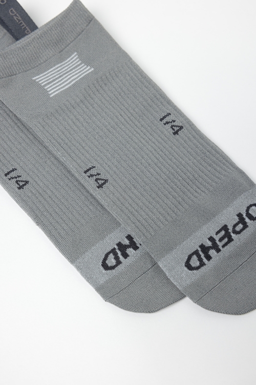 OPEND Socks 1/4 2.0 Community Grey- sport socks - 05