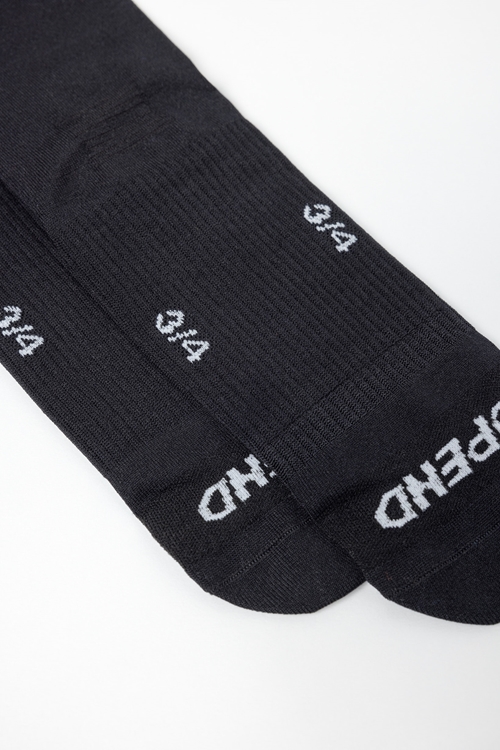 OPEND Socks 3/4 2.0 Black on Black- sport socks - 05
